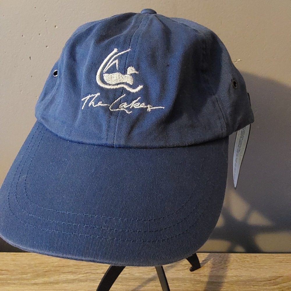 The Lakes Golf Club Blue Baseball Hat Cap Adjustable Strap‎ NWT